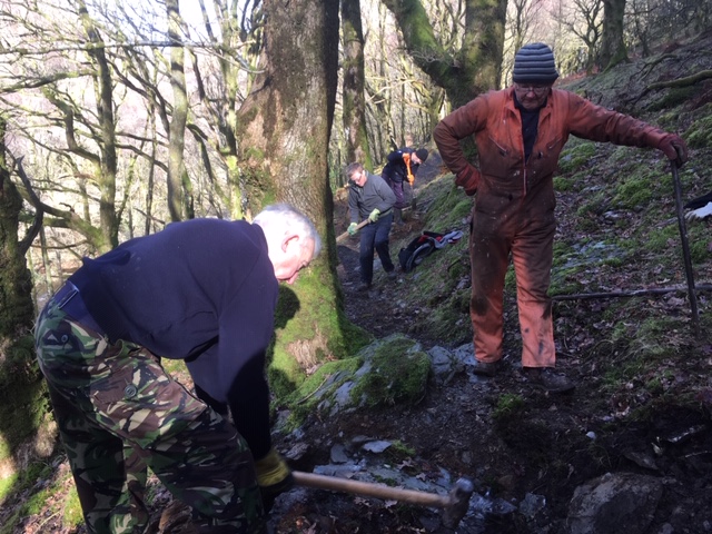 Rhandirmwyn footpath work